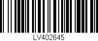 Código de barras (EAN, GTIN, SKU, ISBN): 'LV402645'