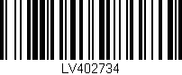 Código de barras (EAN, GTIN, SKU, ISBN): 'LV402734'