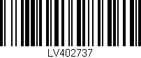 Código de barras (EAN, GTIN, SKU, ISBN): 'LV402737'