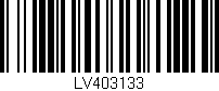 Código de barras (EAN, GTIN, SKU, ISBN): 'LV403133'