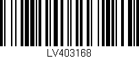 Código de barras (EAN, GTIN, SKU, ISBN): 'LV403168'