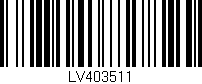 Código de barras (EAN, GTIN, SKU, ISBN): 'LV403511'