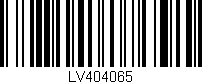 Código de barras (EAN, GTIN, SKU, ISBN): 'LV404065'