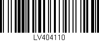 Código de barras (EAN, GTIN, SKU, ISBN): 'LV404110'