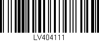Código de barras (EAN, GTIN, SKU, ISBN): 'LV404111'
