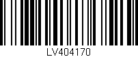 Código de barras (EAN, GTIN, SKU, ISBN): 'LV404170'