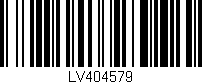 Código de barras (EAN, GTIN, SKU, ISBN): 'LV404579'
