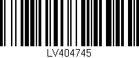 Código de barras (EAN, GTIN, SKU, ISBN): 'LV404745'