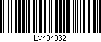 Código de barras (EAN, GTIN, SKU, ISBN): 'LV404862'