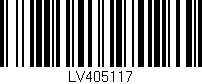 Código de barras (EAN, GTIN, SKU, ISBN): 'LV405117'