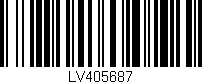Código de barras (EAN, GTIN, SKU, ISBN): 'LV405687'
