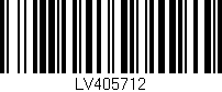 Código de barras (EAN, GTIN, SKU, ISBN): 'LV405712'