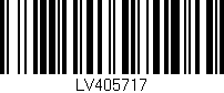 Código de barras (EAN, GTIN, SKU, ISBN): 'LV405717'