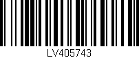 Código de barras (EAN, GTIN, SKU, ISBN): 'LV405743'
