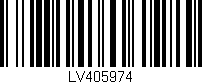 Código de barras (EAN, GTIN, SKU, ISBN): 'LV405974'
