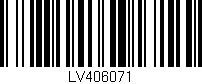 Código de barras (EAN, GTIN, SKU, ISBN): 'LV406071'