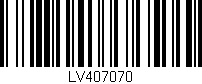 Código de barras (EAN, GTIN, SKU, ISBN): 'LV407070'