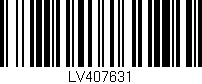 Código de barras (EAN, GTIN, SKU, ISBN): 'LV407631'