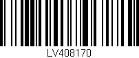 Código de barras (EAN, GTIN, SKU, ISBN): 'LV408170'