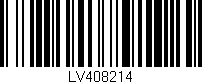 Código de barras (EAN, GTIN, SKU, ISBN): 'LV408214'