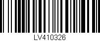 Código de barras (EAN, GTIN, SKU, ISBN): 'LV410326'