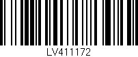 Código de barras (EAN, GTIN, SKU, ISBN): 'LV411172'