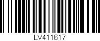 Código de barras (EAN, GTIN, SKU, ISBN): 'LV411617'