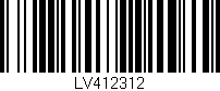 Código de barras (EAN, GTIN, SKU, ISBN): 'LV412312'
