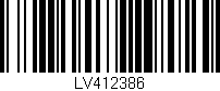 Código de barras (EAN, GTIN, SKU, ISBN): 'LV412386'