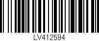 Código de barras (EAN, GTIN, SKU, ISBN): 'LV412594'