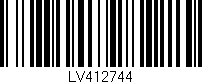 Código de barras (EAN, GTIN, SKU, ISBN): 'LV412744'