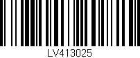 Código de barras (EAN, GTIN, SKU, ISBN): 'LV413025'