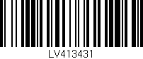 Código de barras (EAN, GTIN, SKU, ISBN): 'LV413431'
