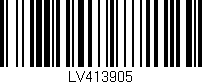 Código de barras (EAN, GTIN, SKU, ISBN): 'LV413905'