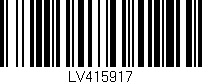 Código de barras (EAN, GTIN, SKU, ISBN): 'LV415917'