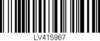 Código de barras (EAN, GTIN, SKU, ISBN): 'LV415967'
