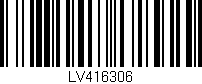 Código de barras (EAN, GTIN, SKU, ISBN): 'LV416306'
