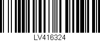 Código de barras (EAN, GTIN, SKU, ISBN): 'LV416324'