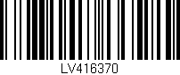 Código de barras (EAN, GTIN, SKU, ISBN): 'LV416370'