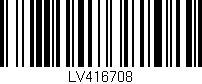 Código de barras (EAN, GTIN, SKU, ISBN): 'LV416708'