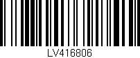 Código de barras (EAN, GTIN, SKU, ISBN): 'LV416806'