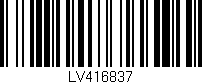 Código de barras (EAN, GTIN, SKU, ISBN): 'LV416837'