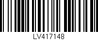 Código de barras (EAN, GTIN, SKU, ISBN): 'LV417148'