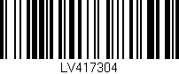 Código de barras (EAN, GTIN, SKU, ISBN): 'LV417304'
