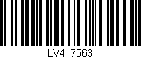 Código de barras (EAN, GTIN, SKU, ISBN): 'LV417563'
