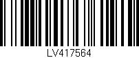 Código de barras (EAN, GTIN, SKU, ISBN): 'LV417564'