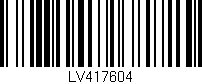 Código de barras (EAN, GTIN, SKU, ISBN): 'LV417604'