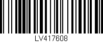 Código de barras (EAN, GTIN, SKU, ISBN): 'LV417608'