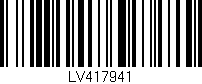 Código de barras (EAN, GTIN, SKU, ISBN): 'LV417941'