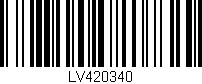 Código de barras (EAN, GTIN, SKU, ISBN): 'LV420340'